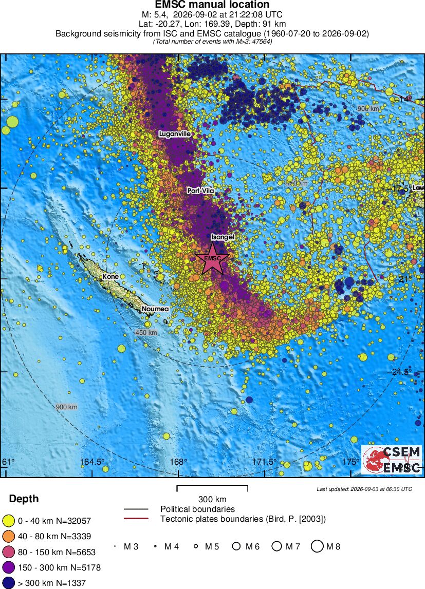 wide historical seismicity