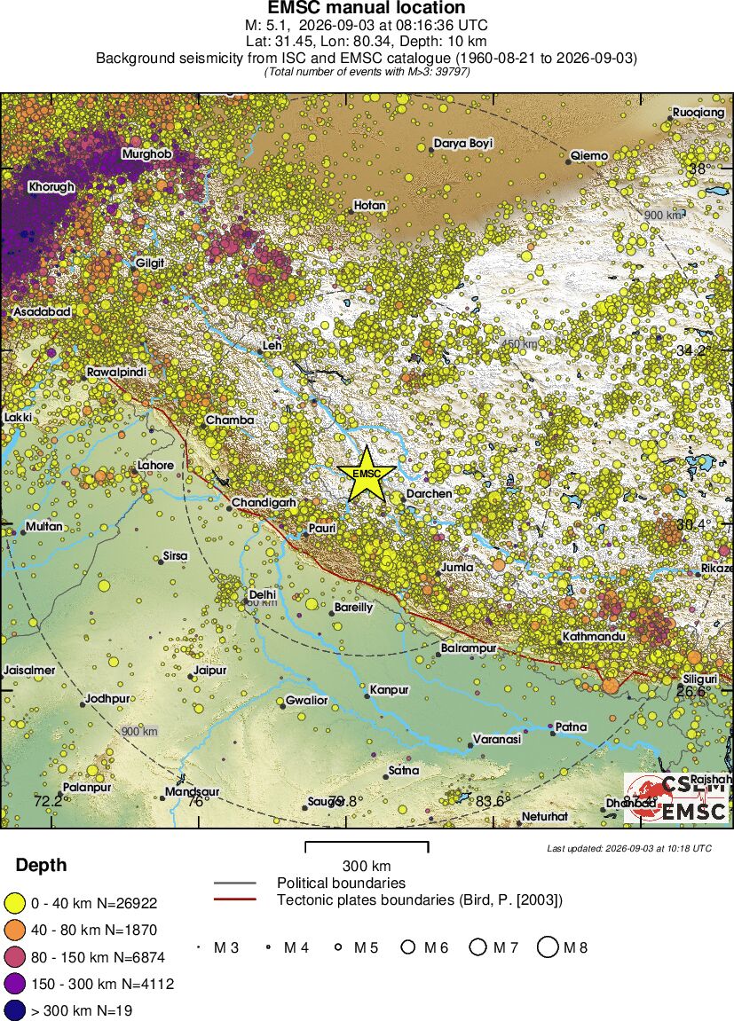 wide historical seismicity