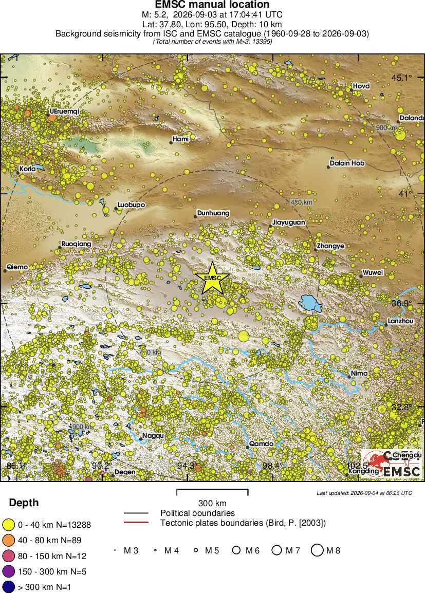 wide historical seismicity