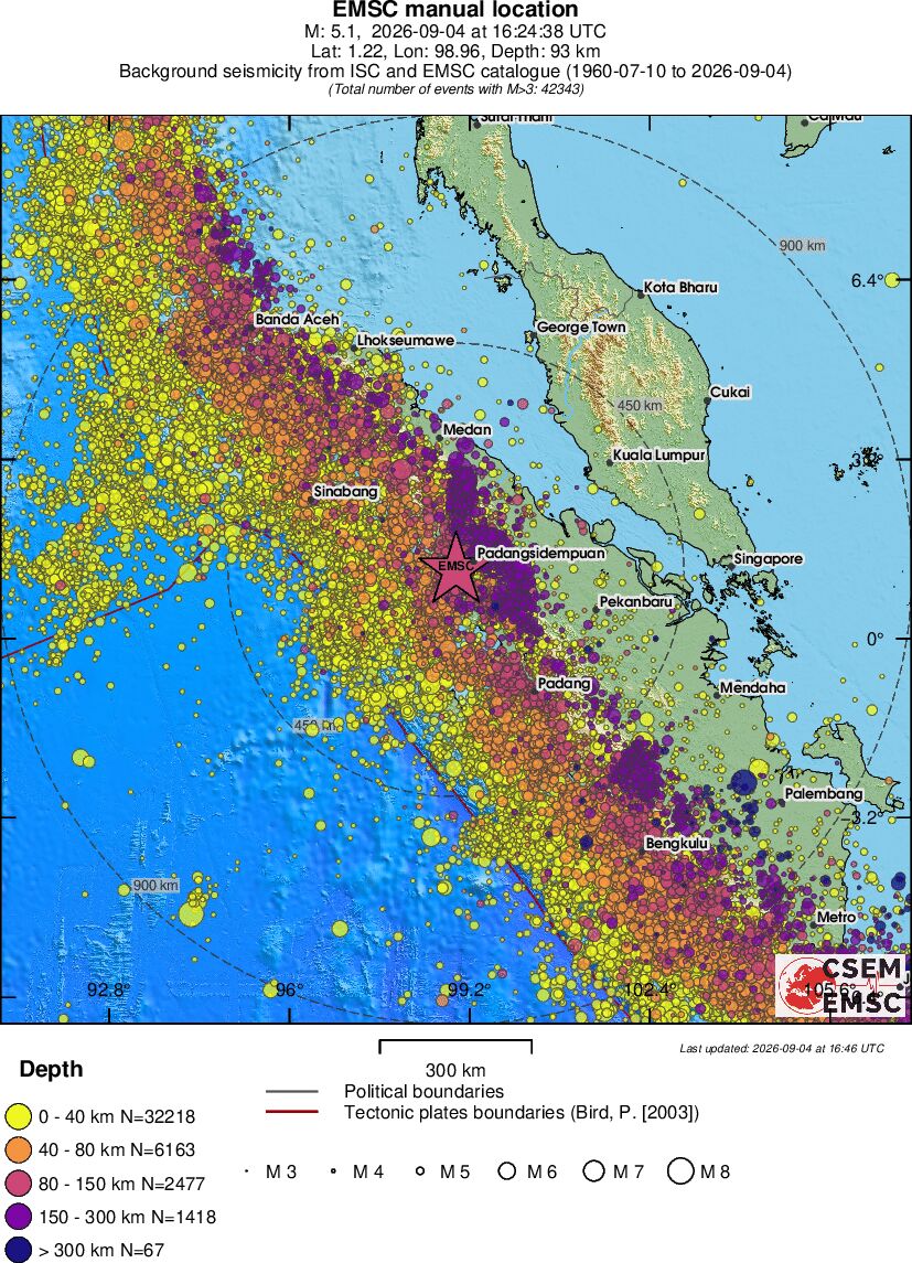 wide historical seismicity