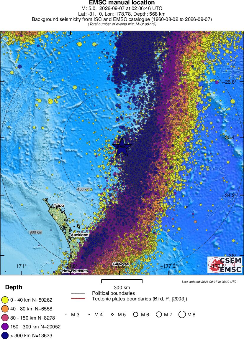 wide historical seismicity
