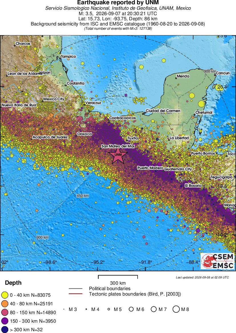 wide historical seismicity