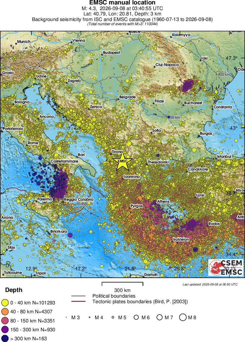 wide historical seismicity