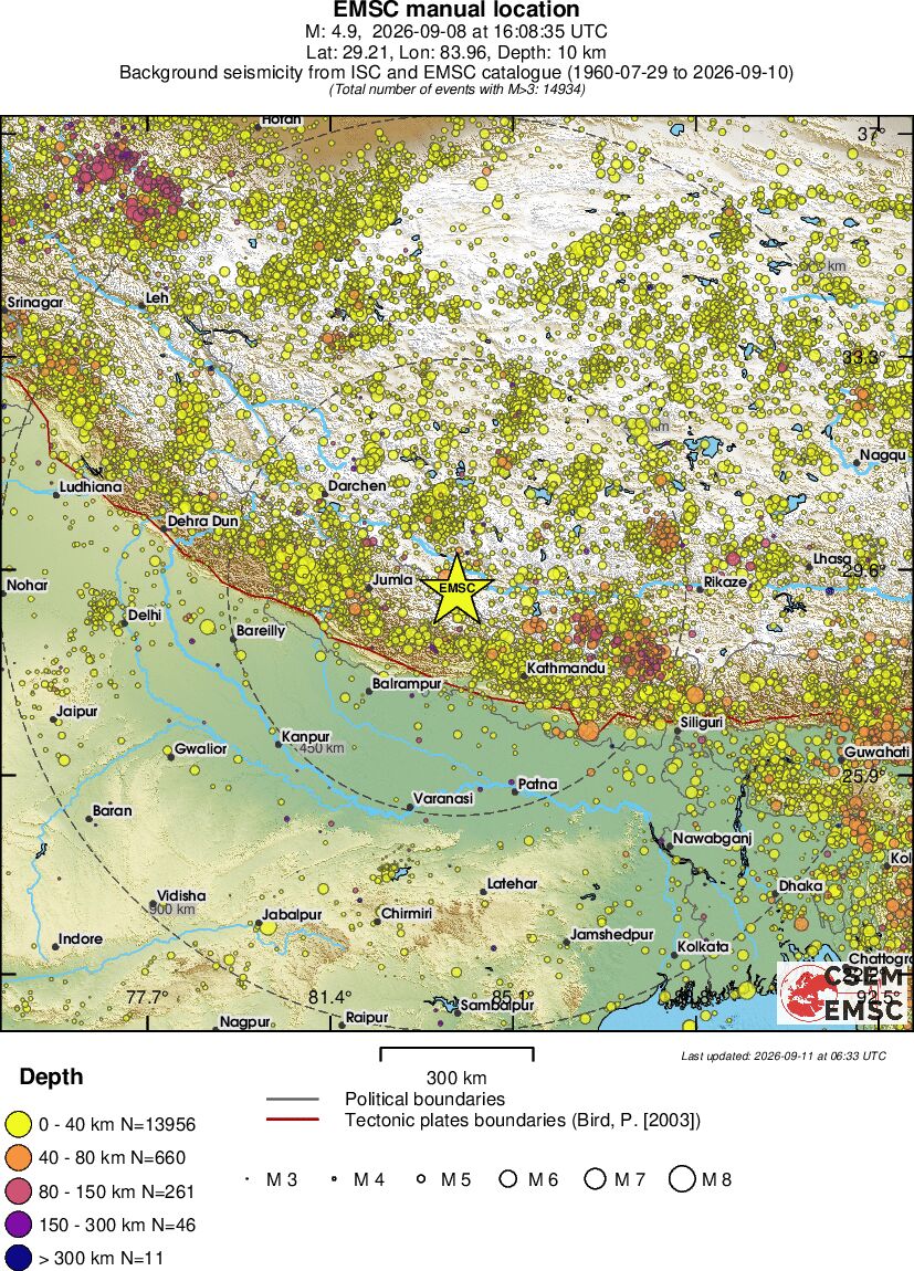 wide historical seismicity