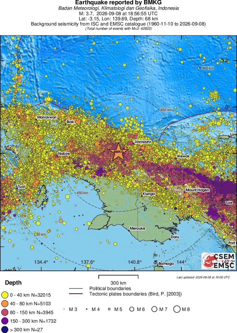 wide historical seismicity