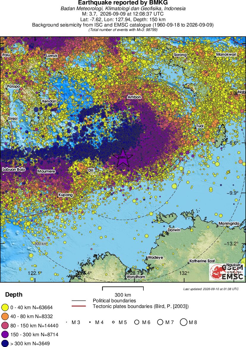 wide historical seismicity