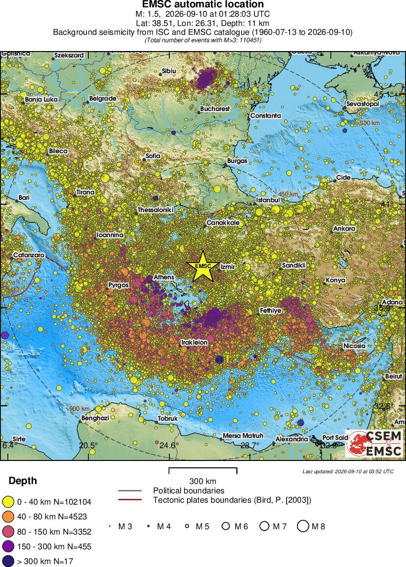 wide historical seismicity