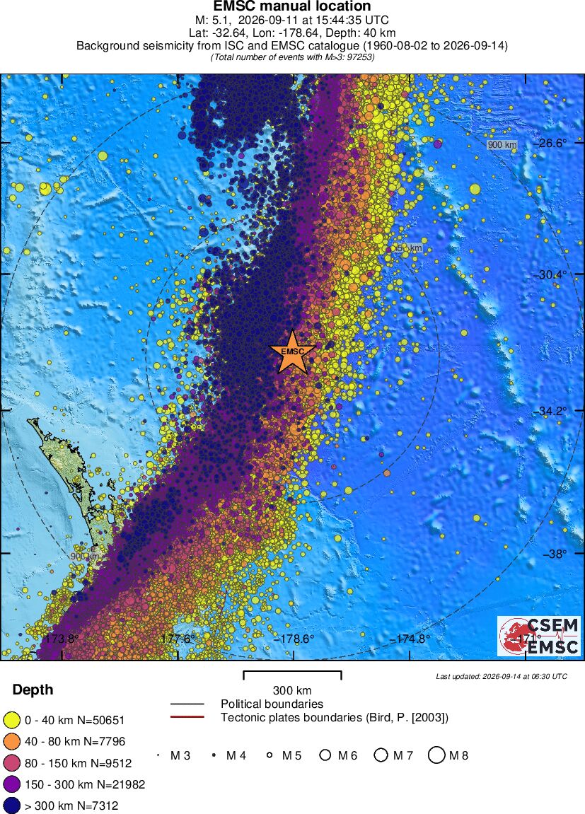 wide historical seismicity