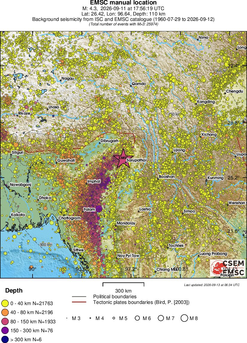 wide historical seismicity