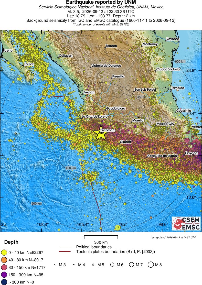 wide historical seismicity
