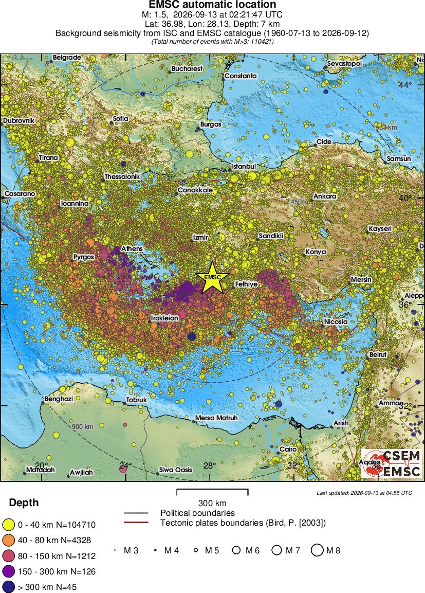 wide historical seismicity