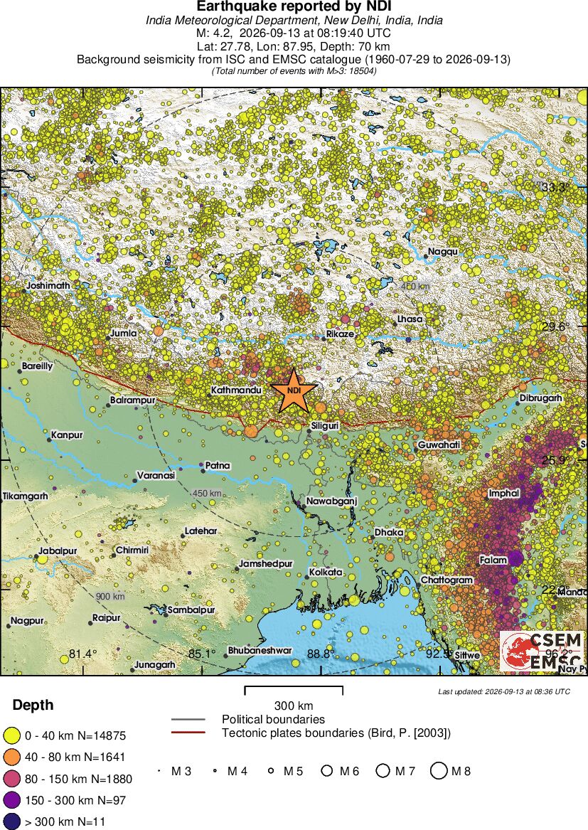 wide historical seismicity