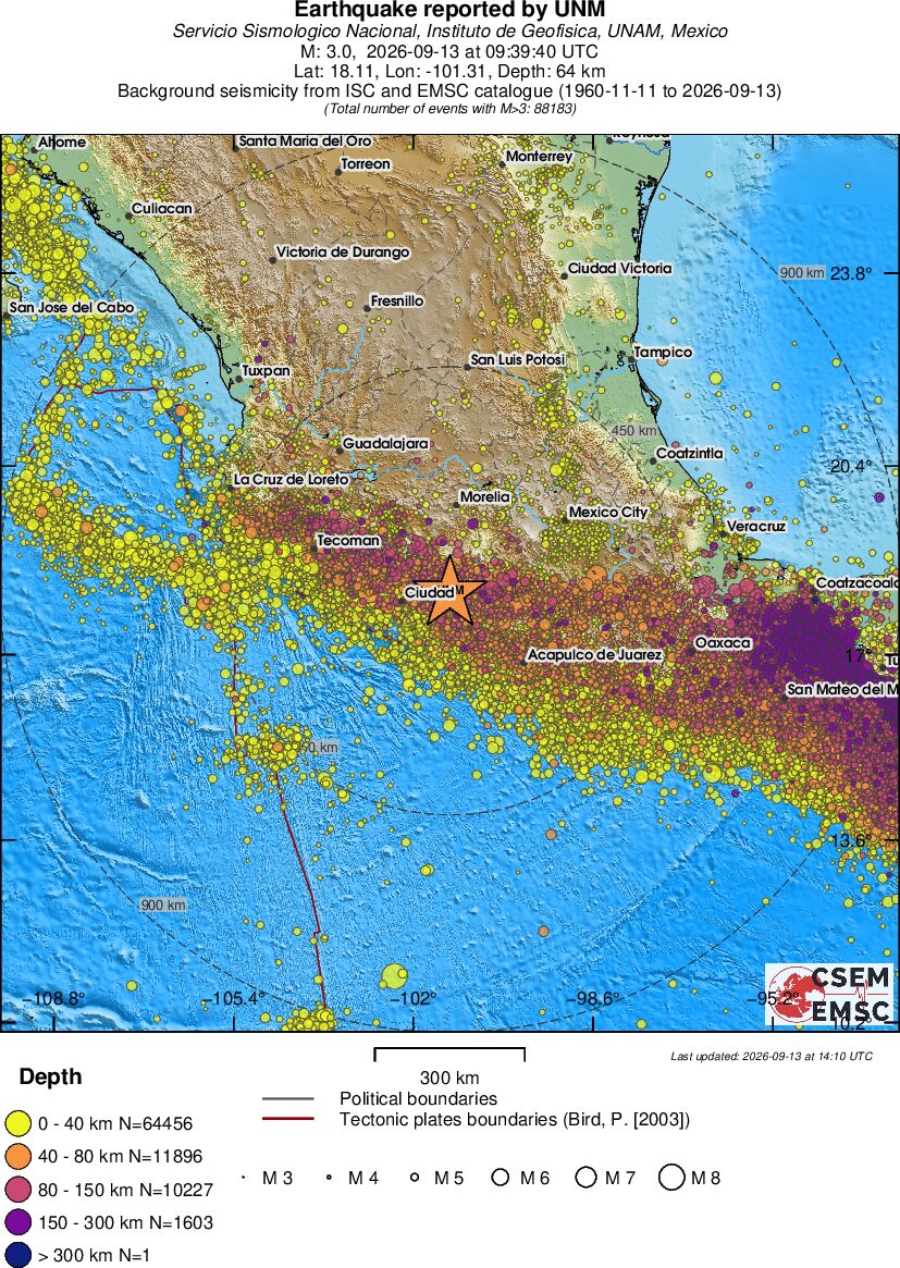 wide historical seismicity