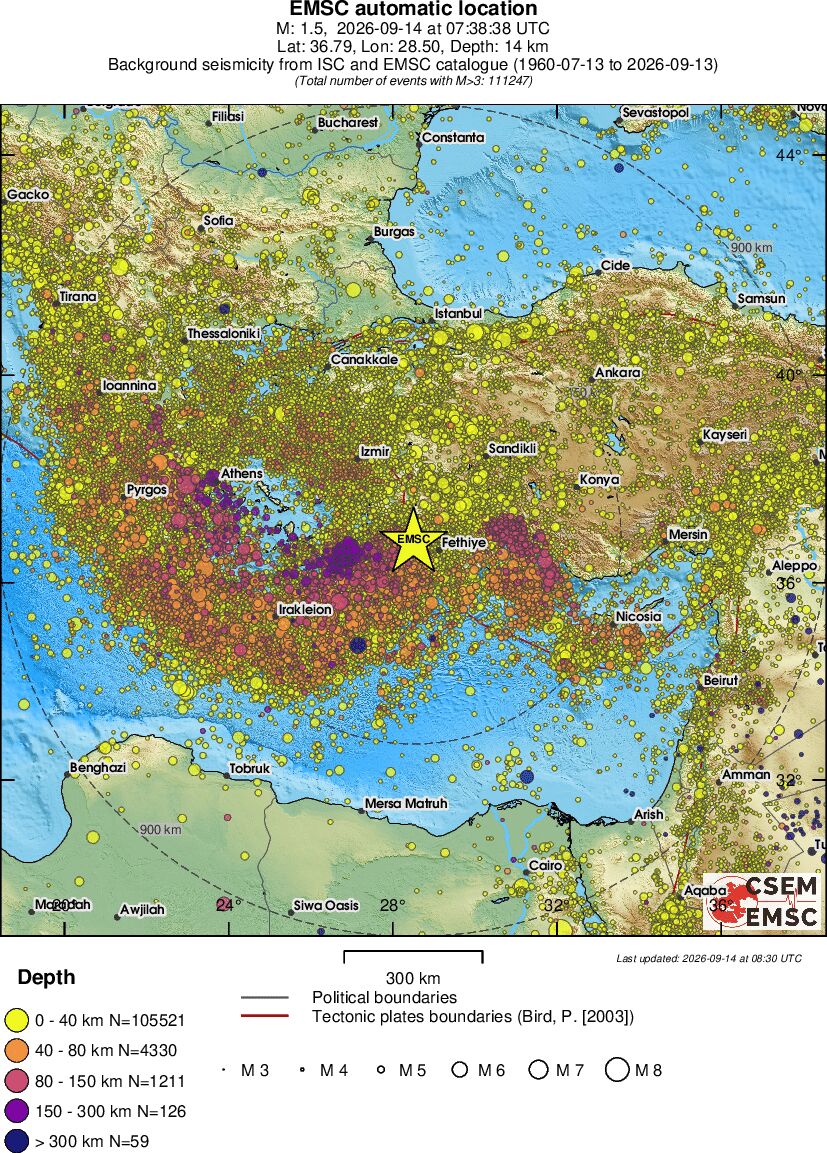 wide historical seismicity