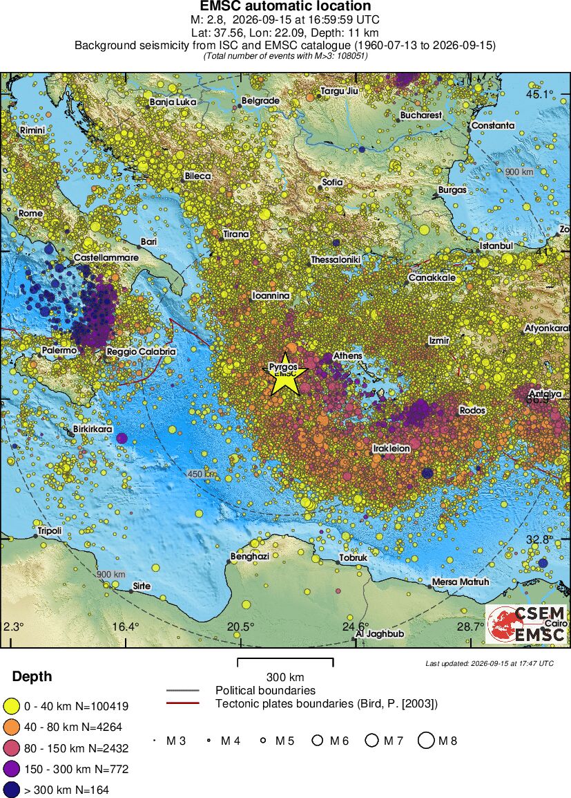 wide historical seismicity