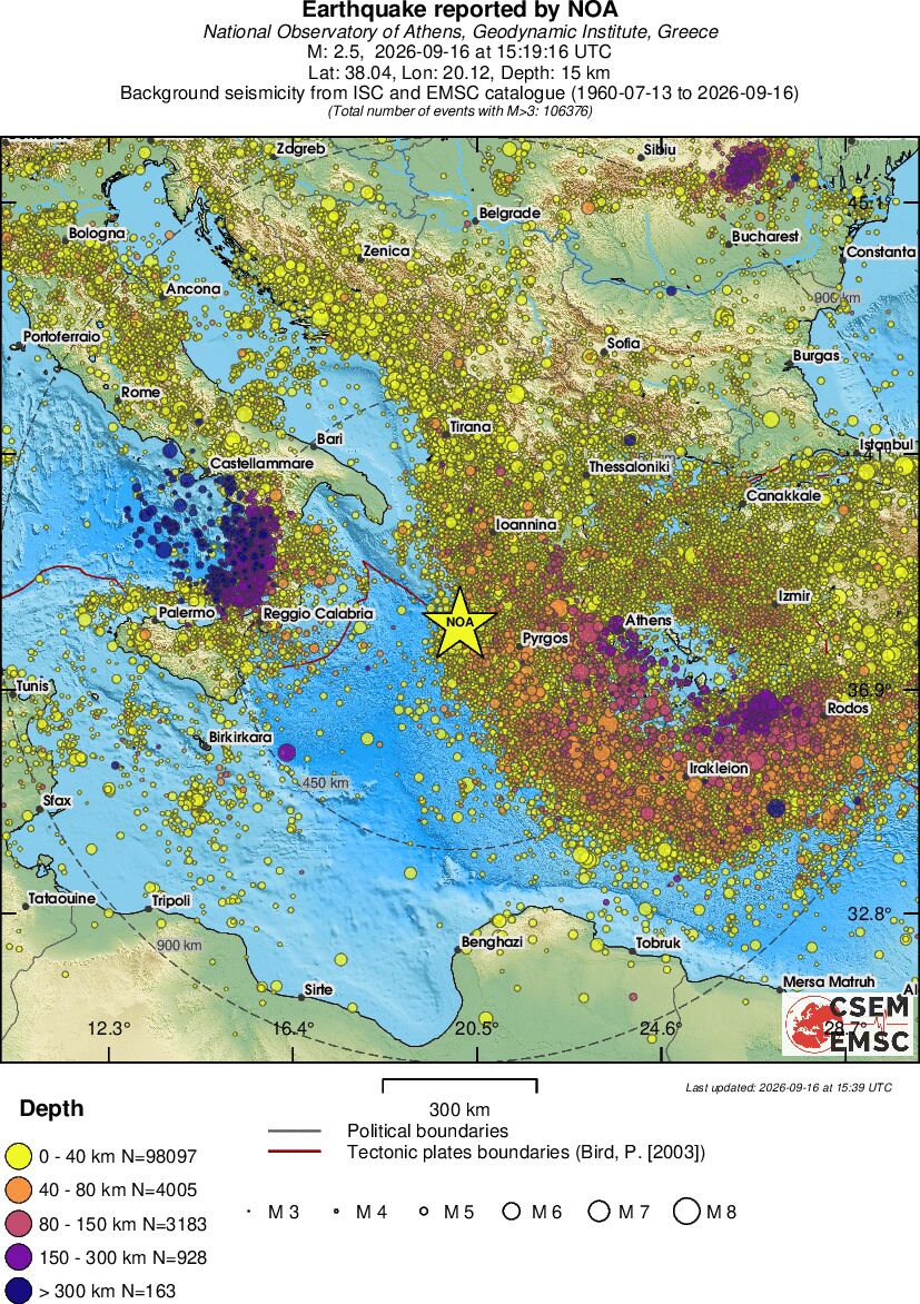 wide historical seismicity