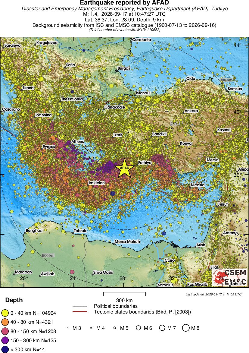 wide historical seismicity
