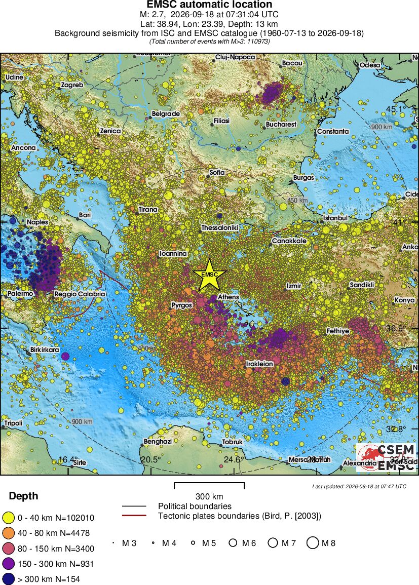 wide historical seismicity
