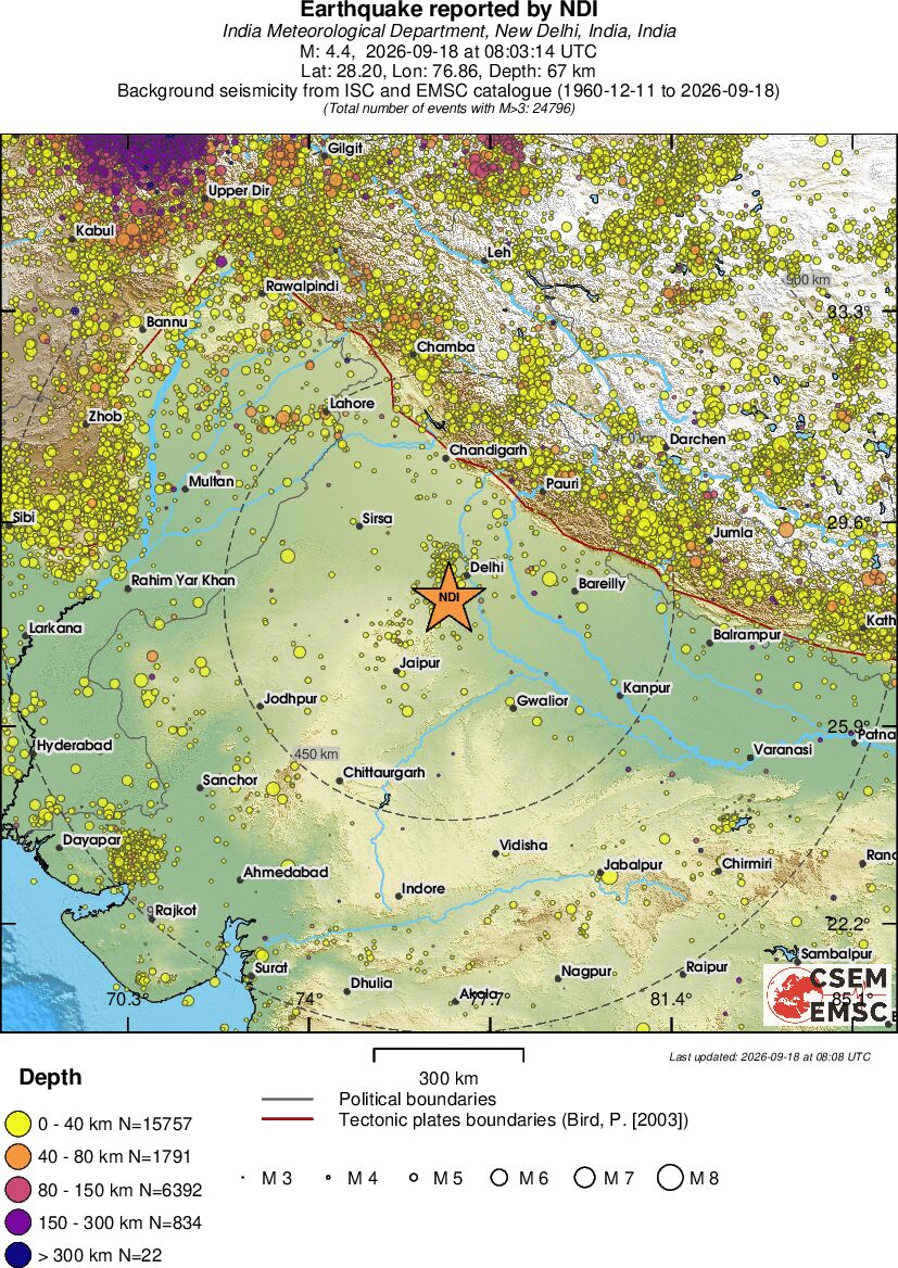 wide historical seismicity