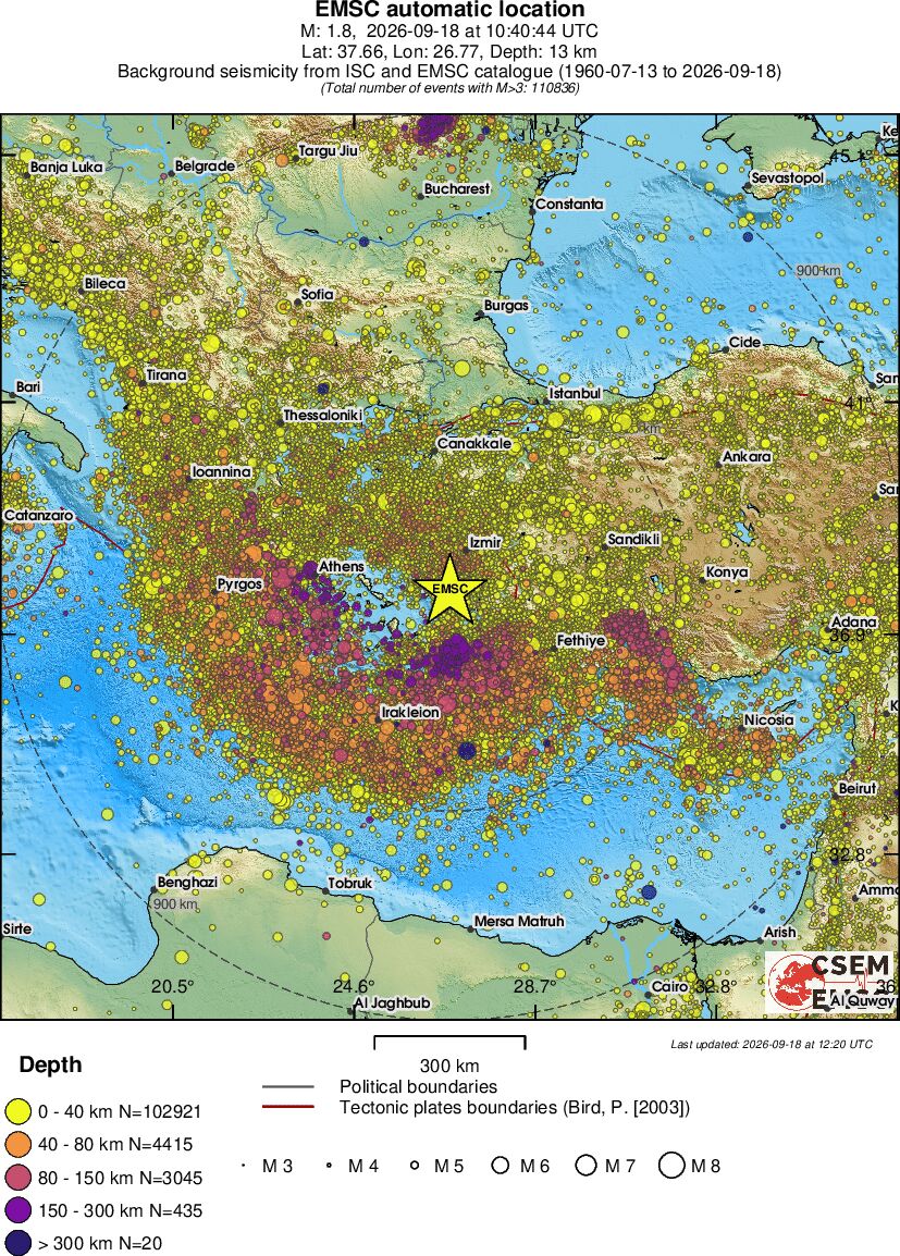 wide historical seismicity