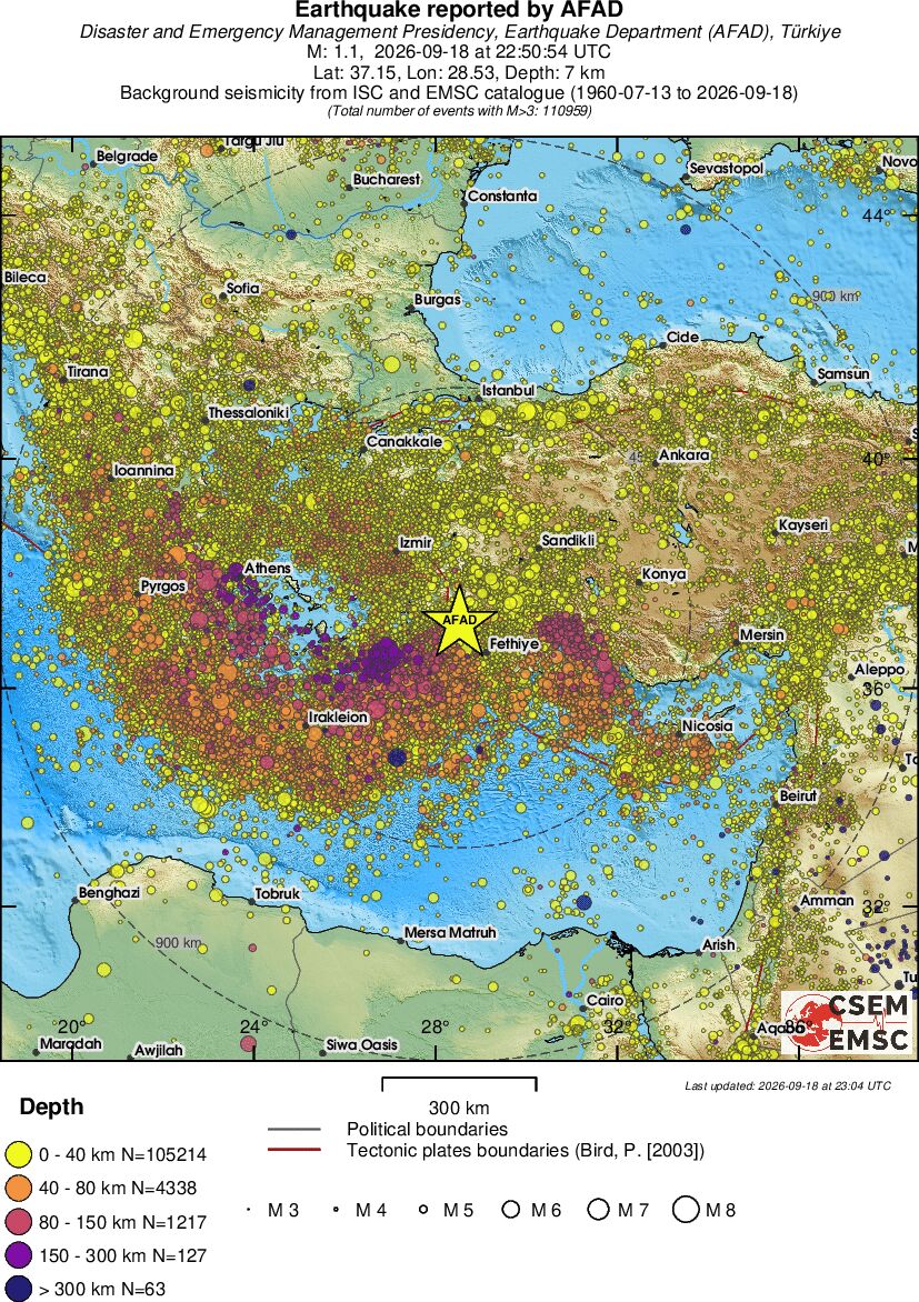 wide historical seismicity