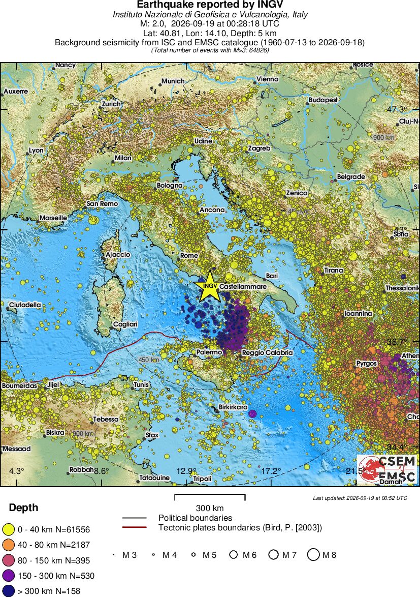 wide historical seismicity