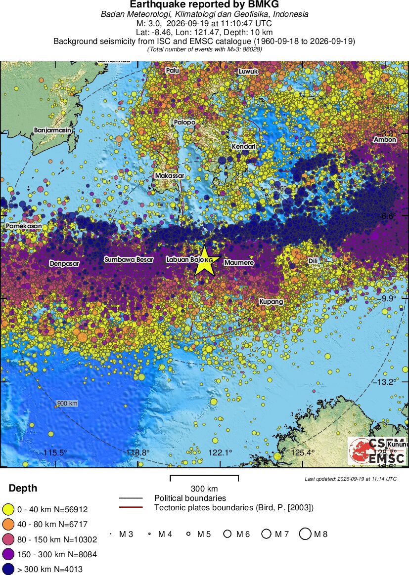wide historical seismicity