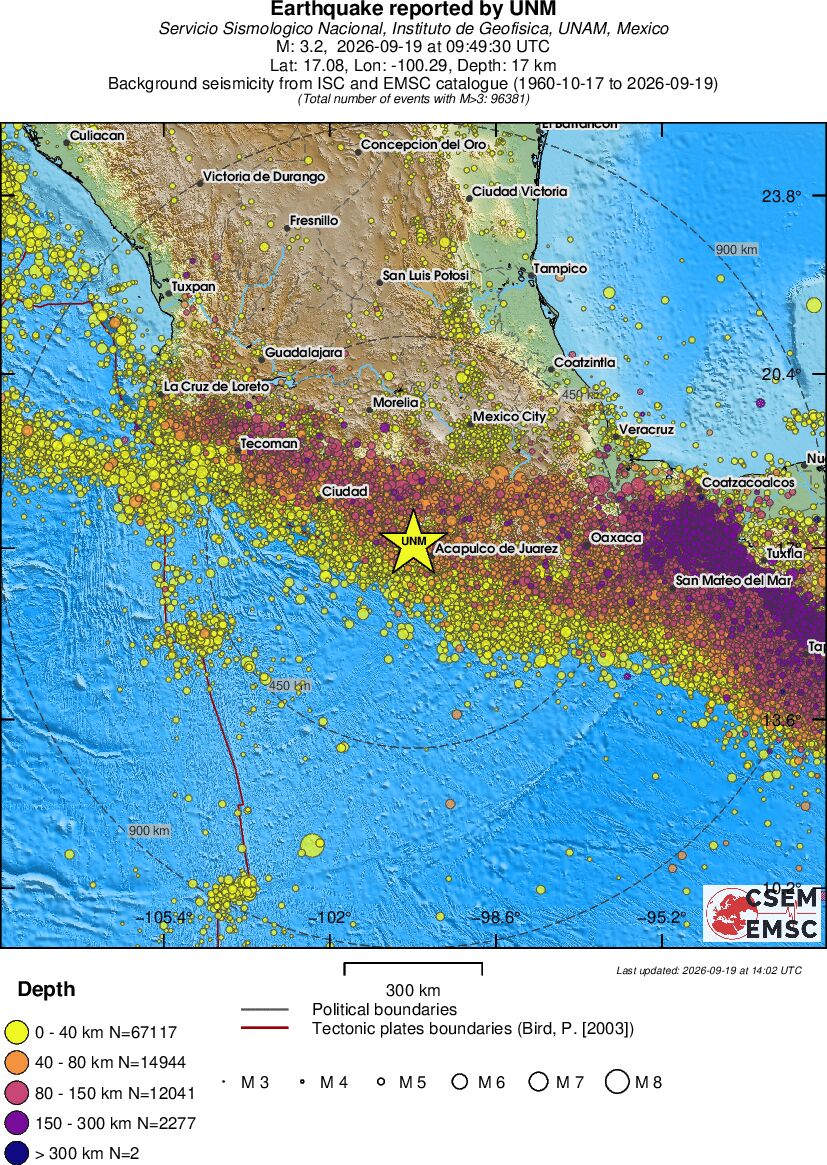 wide historical seismicity