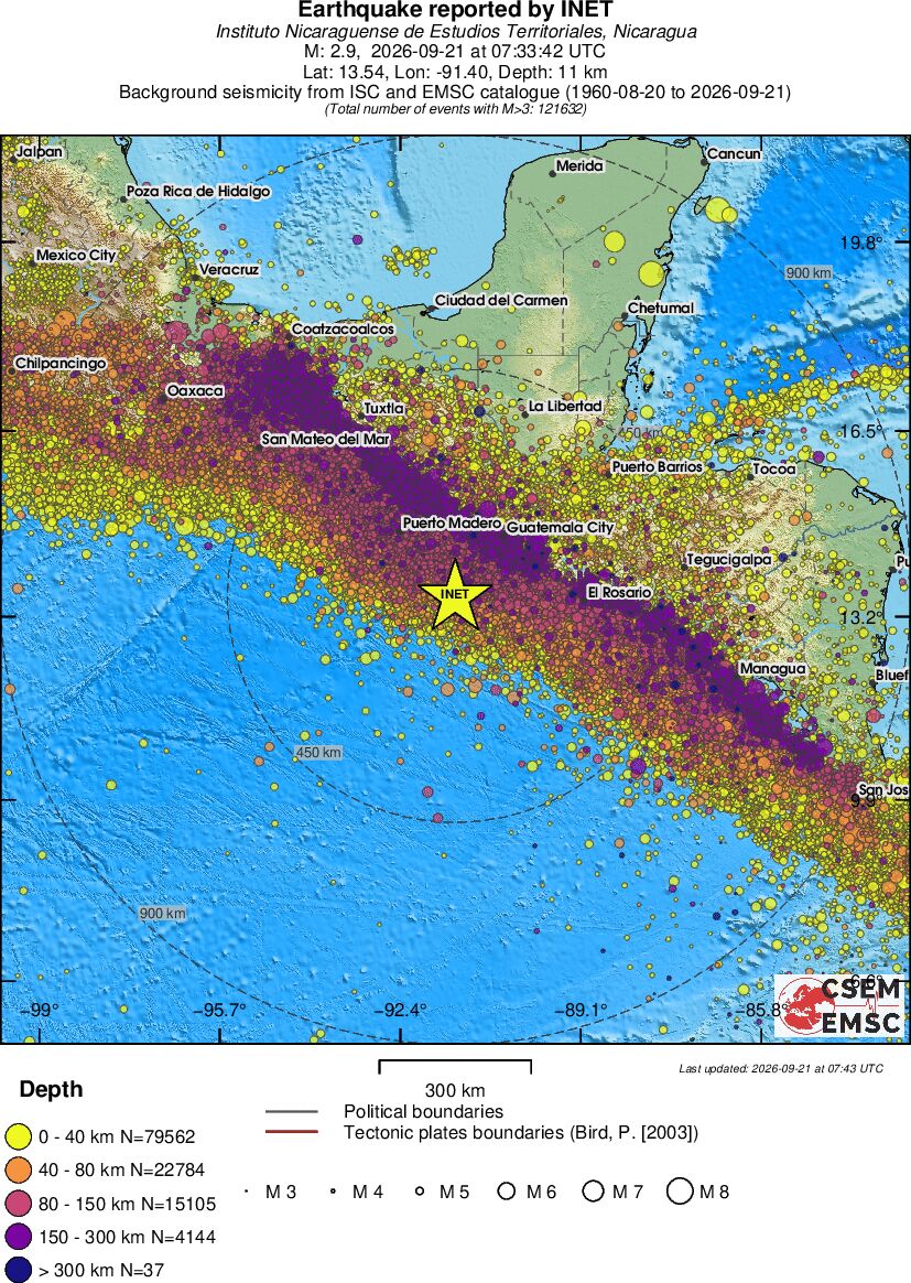 wide historical seismicity