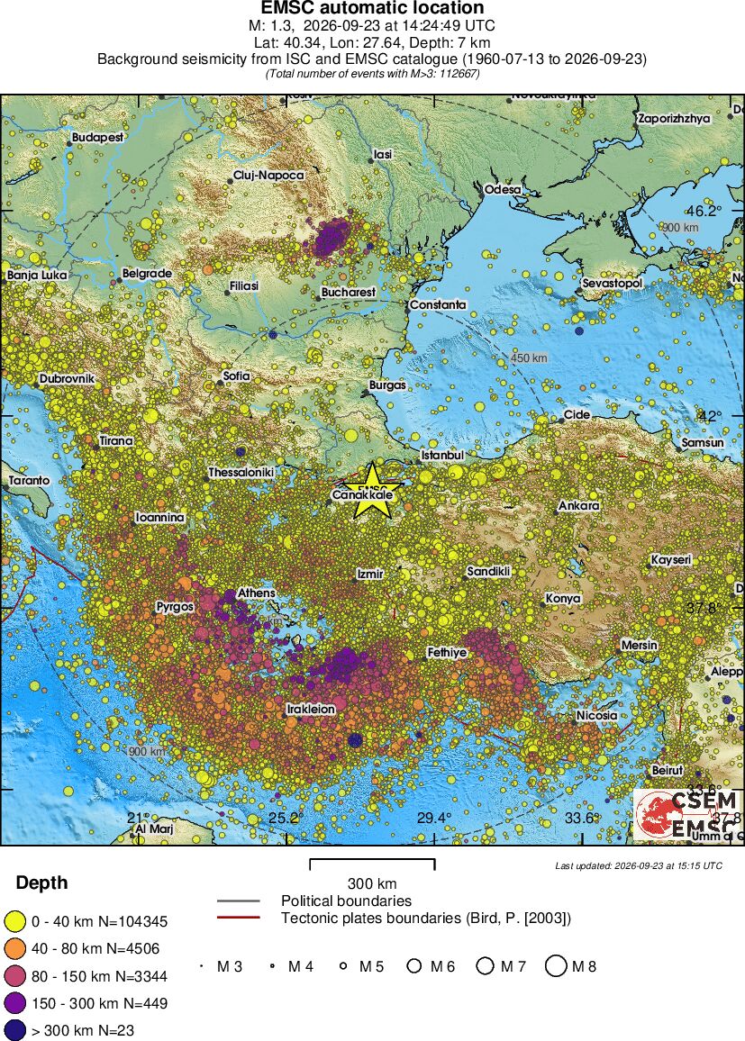 wide historical seismicity