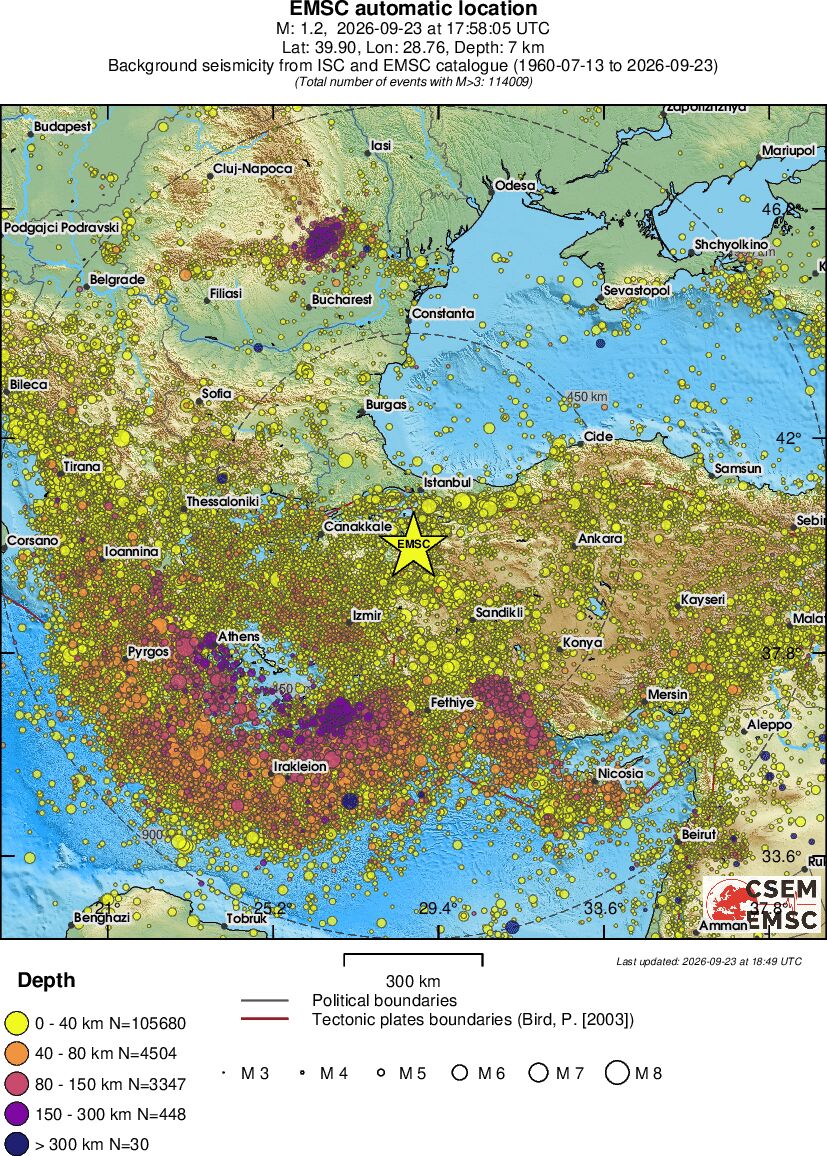 wide historical seismicity