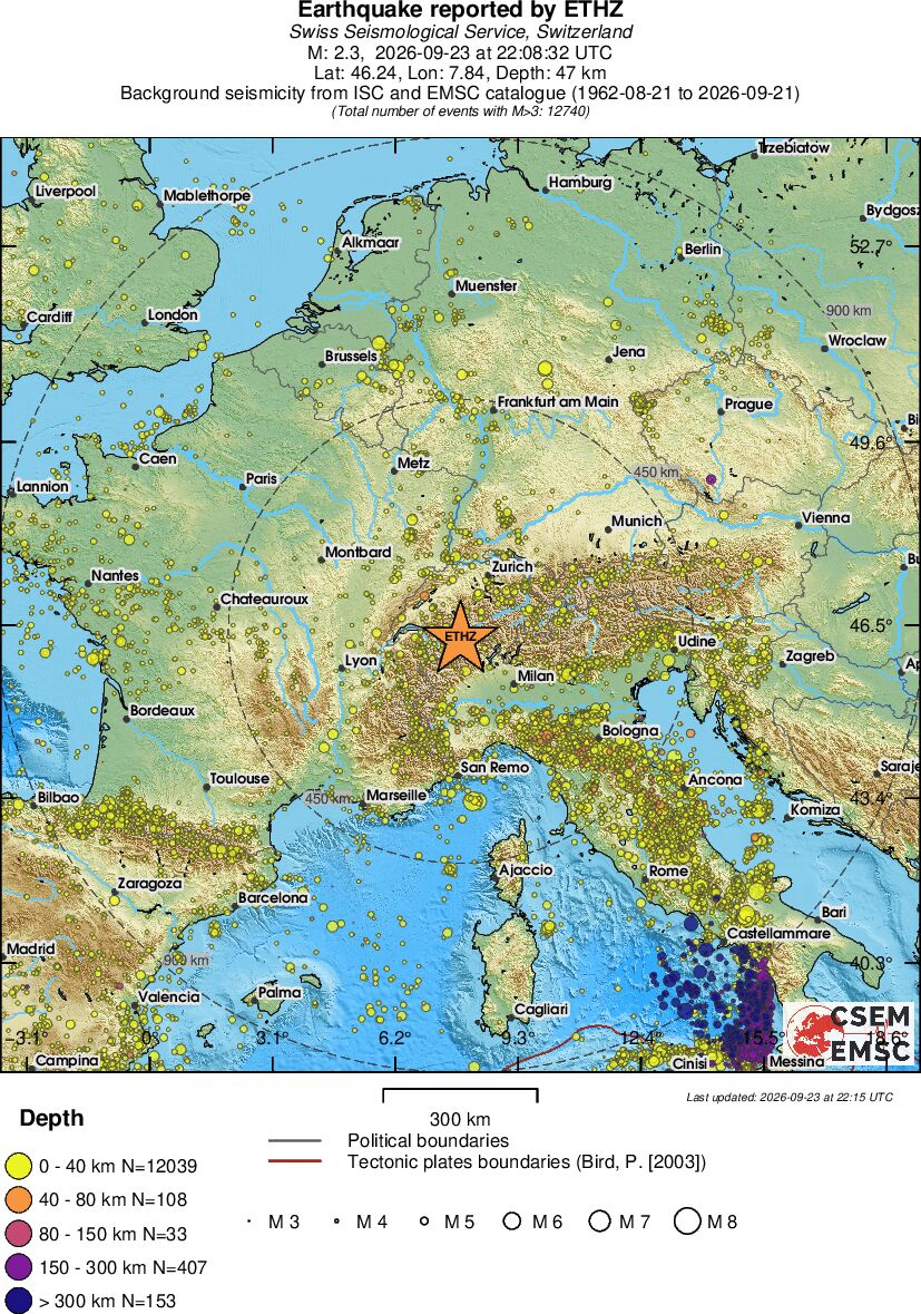 wide historical seismicity