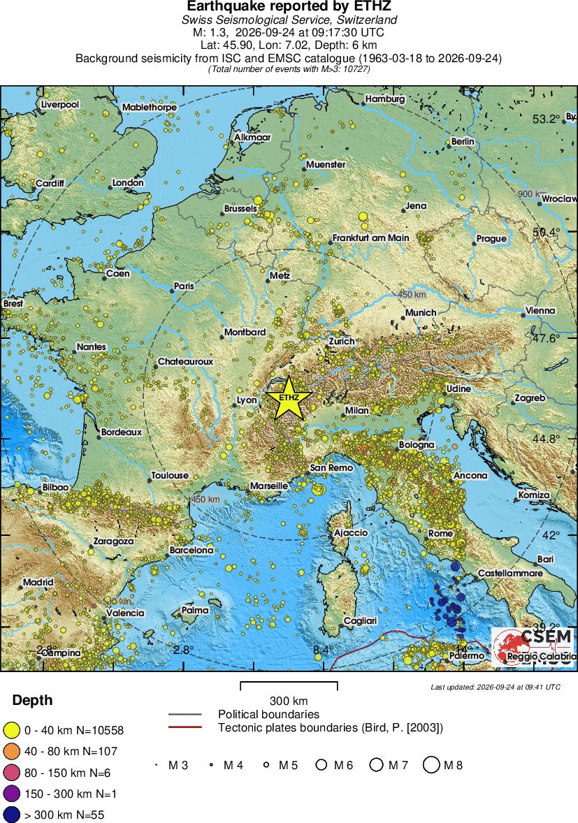 wide historical seismicity
