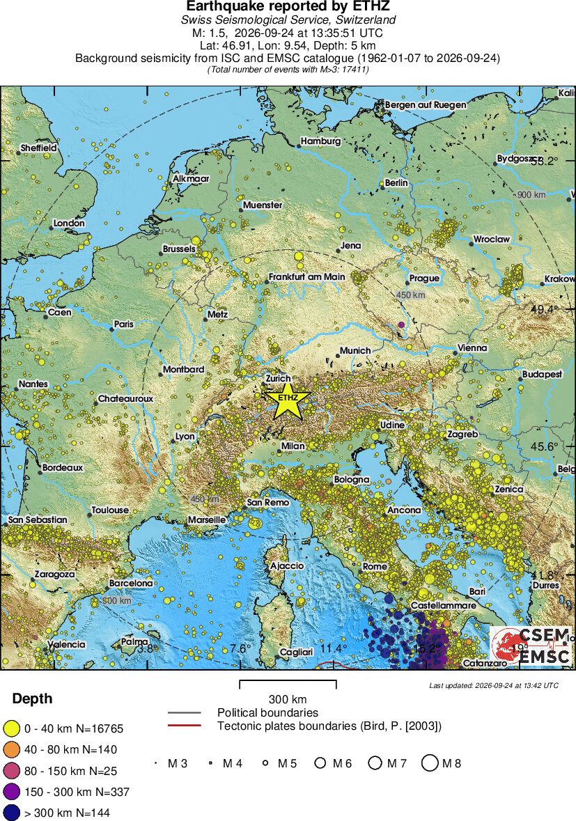 wide historical seismicity