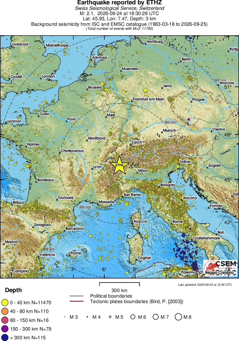 wide historical seismicity