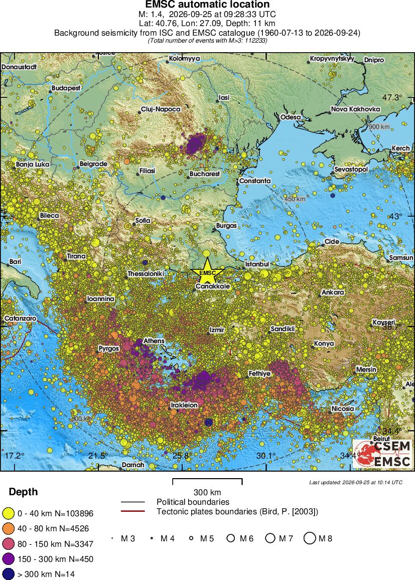 wide historical seismicity