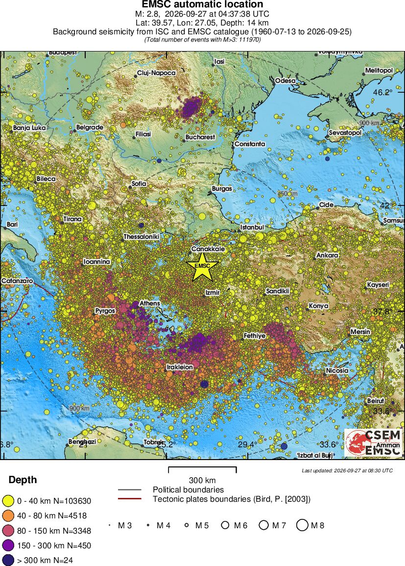 wide historical seismicity