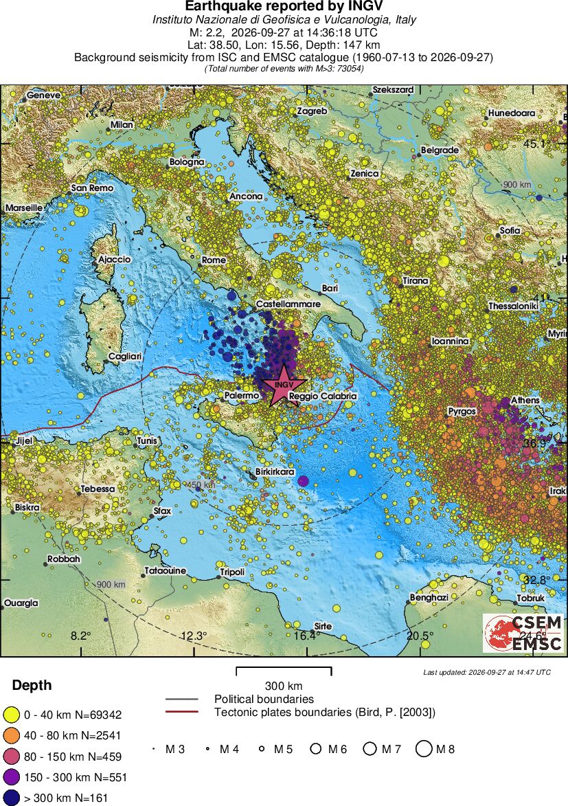 wide historical seismicity