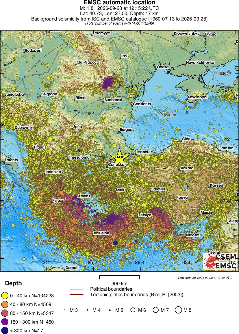 wide historical seismicity
