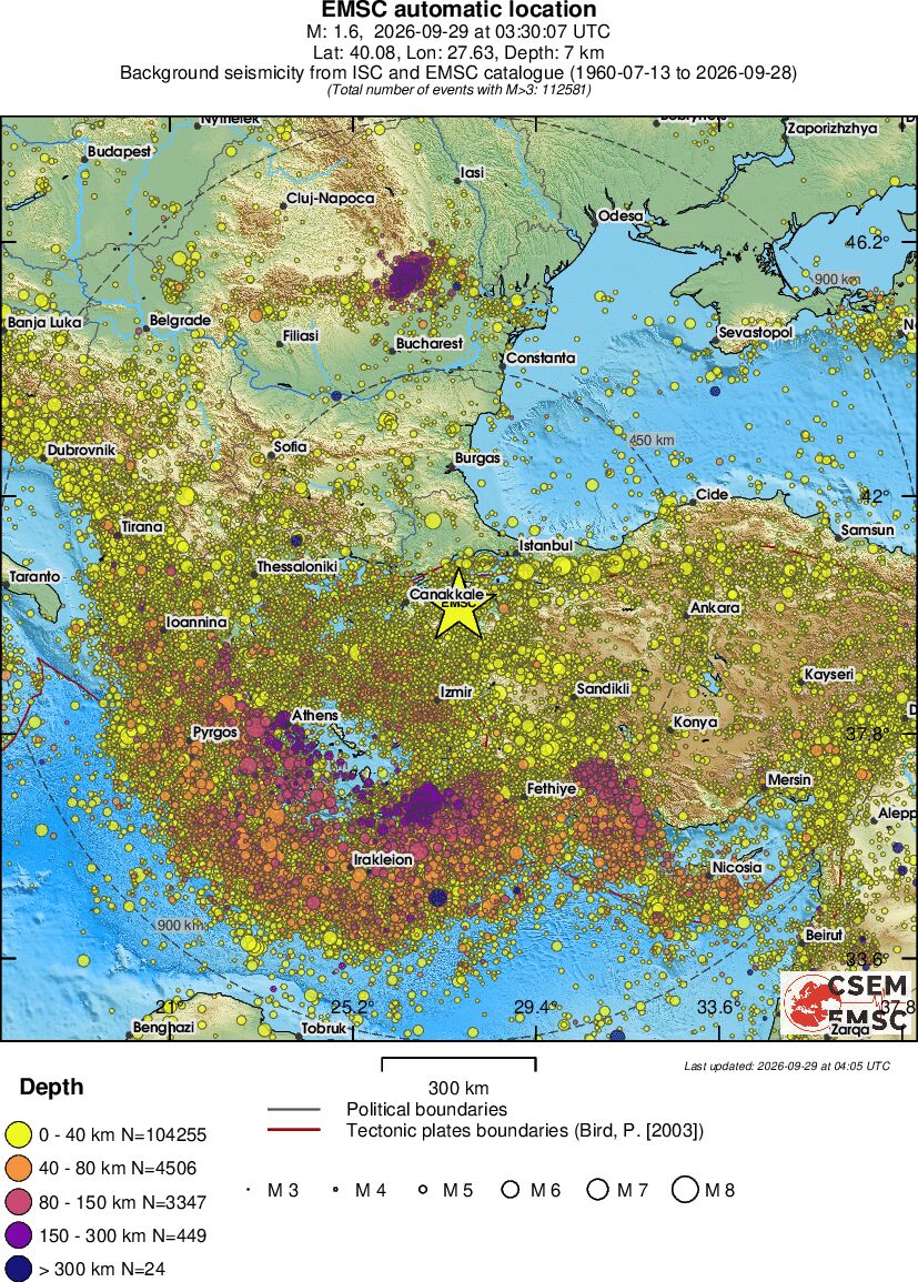wide historical seismicity