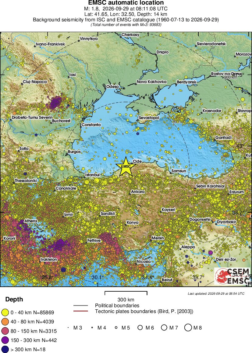 wide historical seismicity