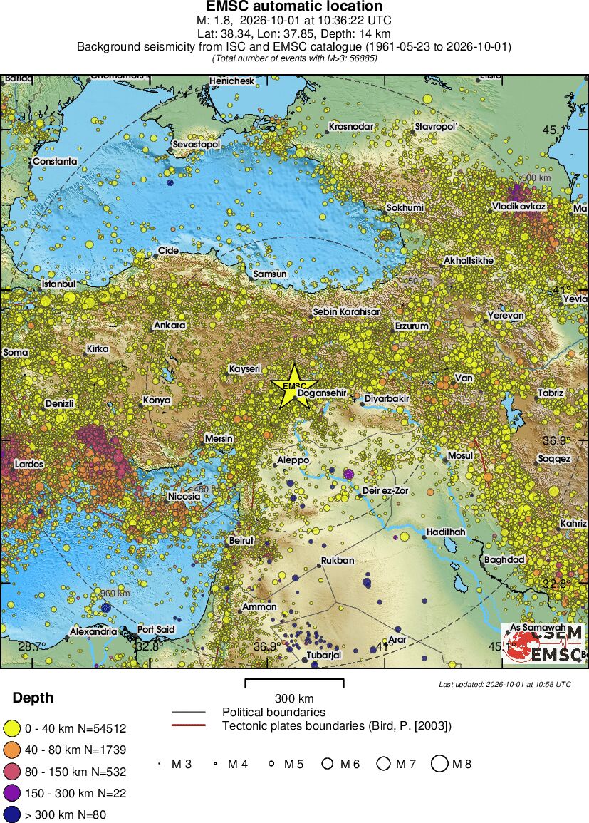 wide historical seismicity