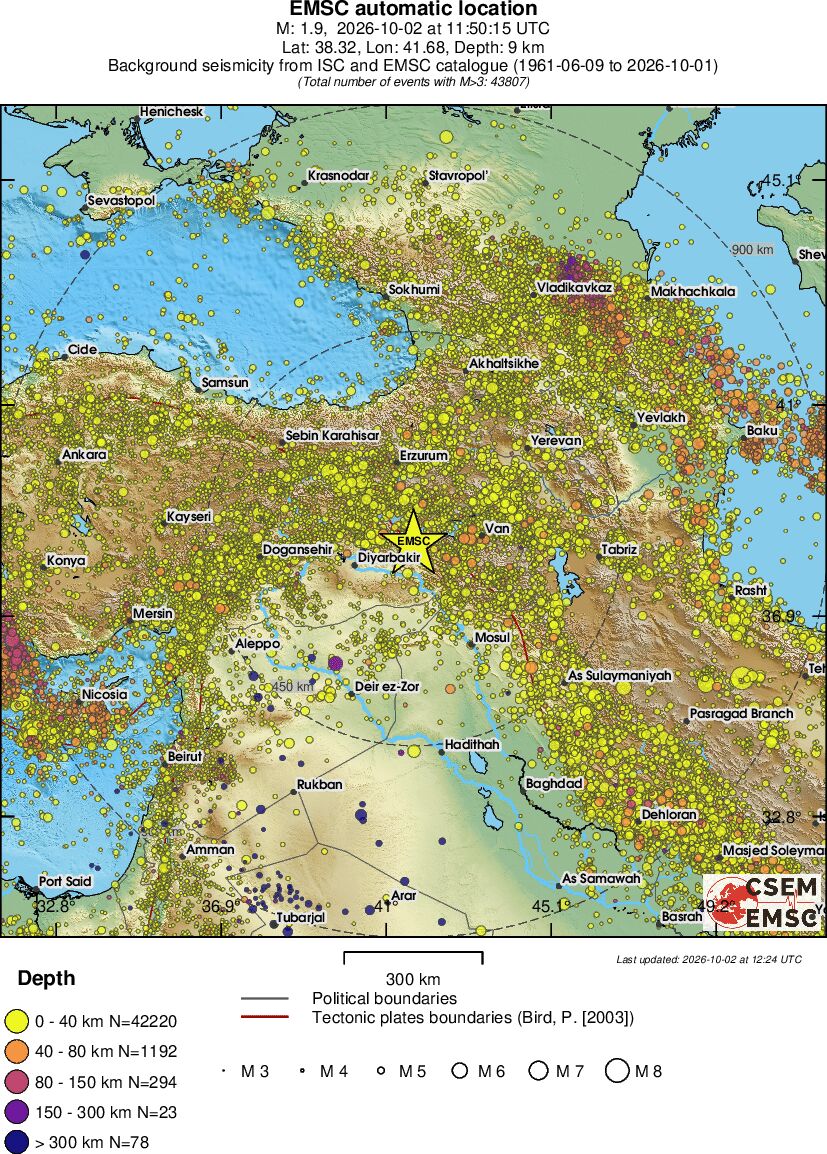 wide historical seismicity