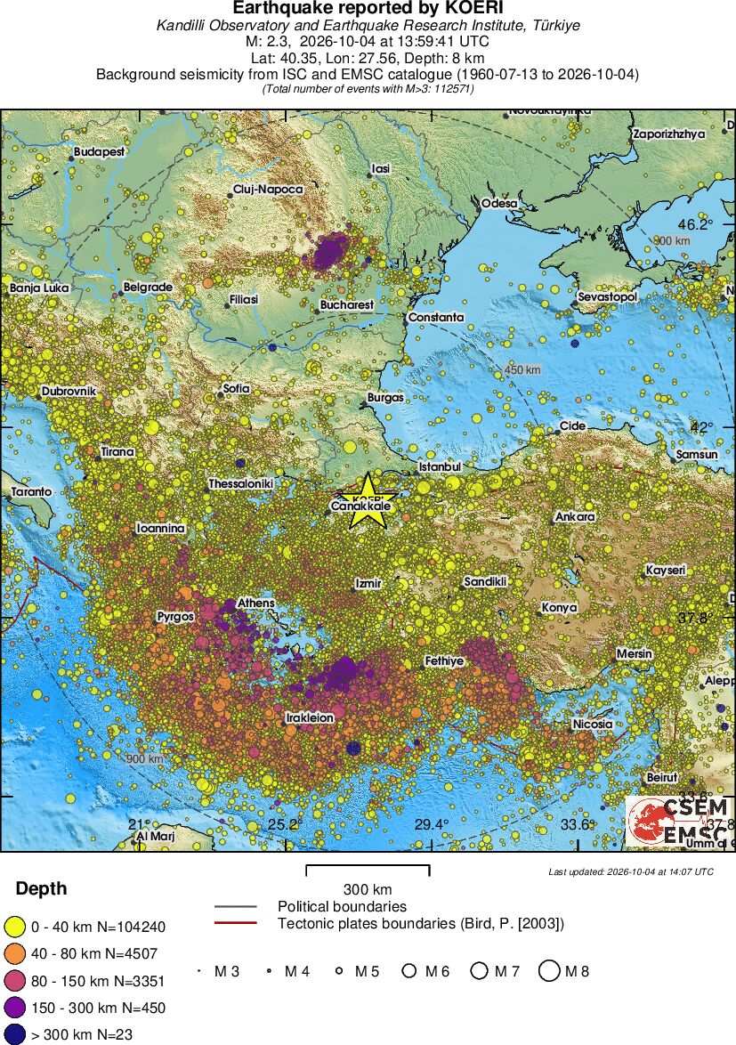 wide historical seismicity
