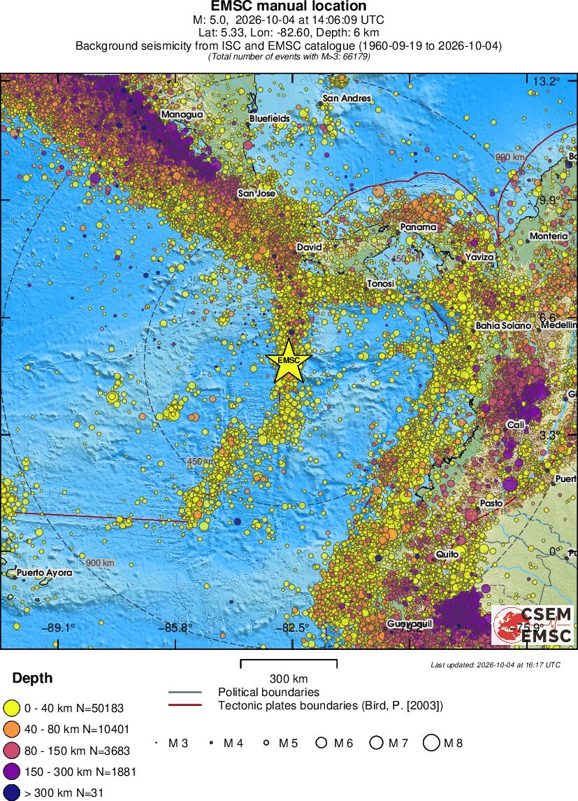 wide historical seismicity