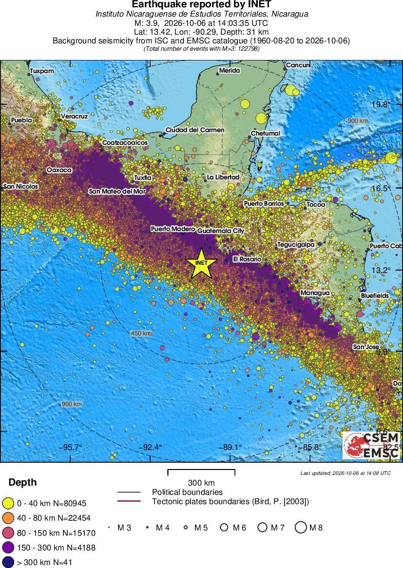 wide historical seismicity
