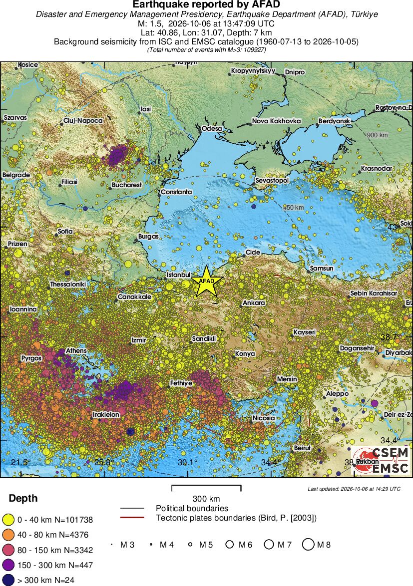 wide historical seismicity