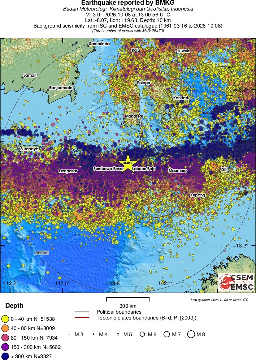 wide historical seismicity