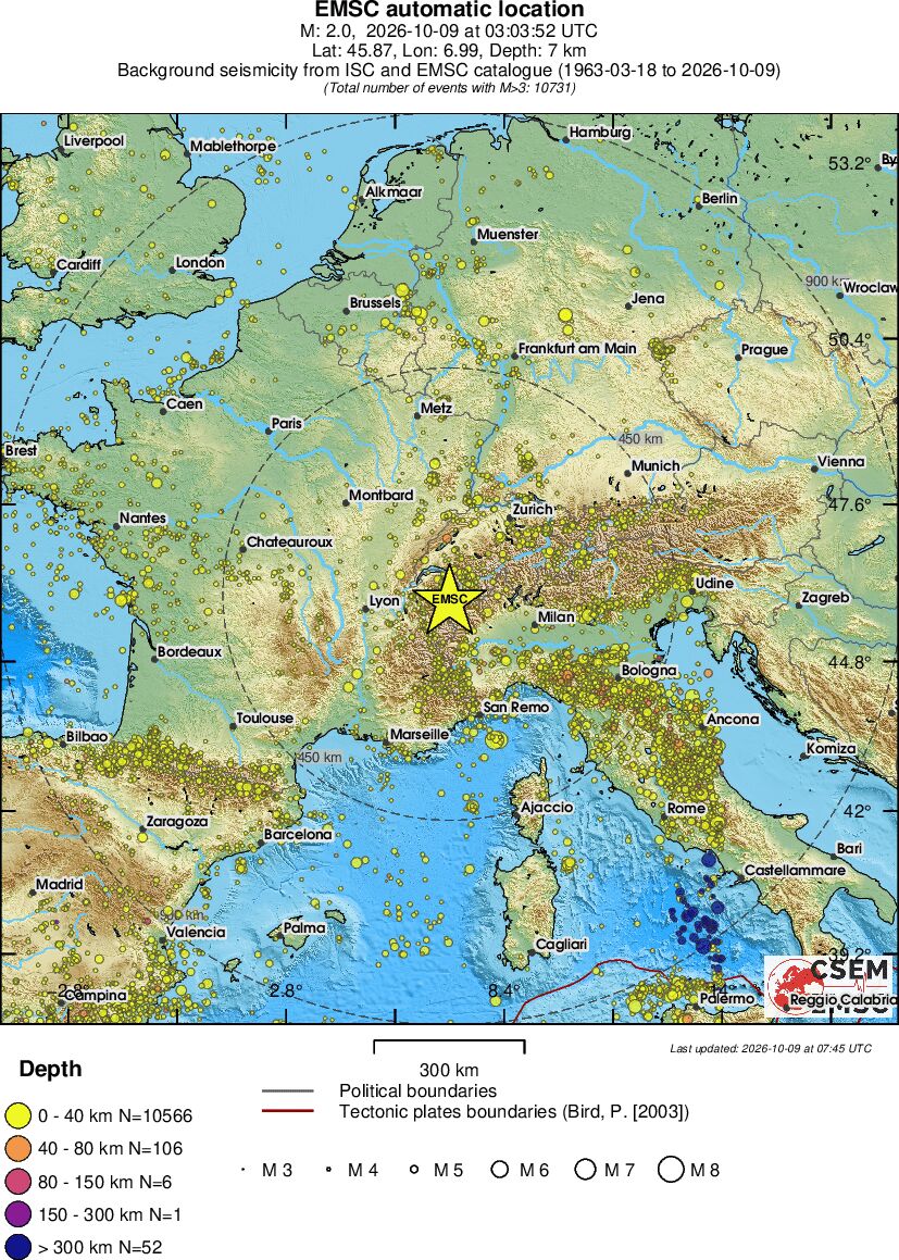 wide historical seismicity