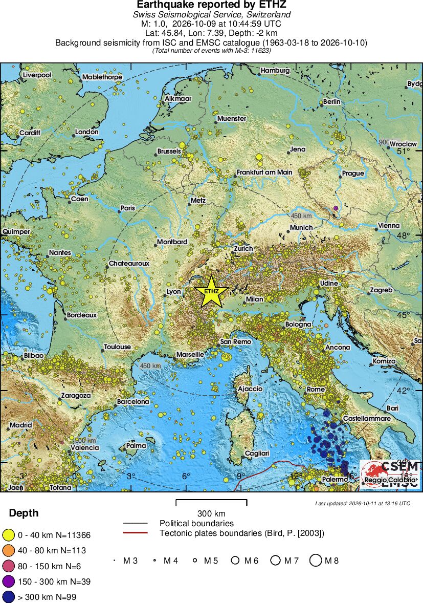 wide historical seismicity